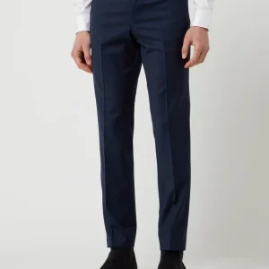 Budget ? Wilvorst Regular Fit Anzughose Mit Woll-Anteil – Marineblau ? 13