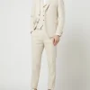 Coupon ? CG – Club Of Gents Slim Fit Weste Mit Leinen-Anteil Modell ‘Paddy’ – Beige ? 5