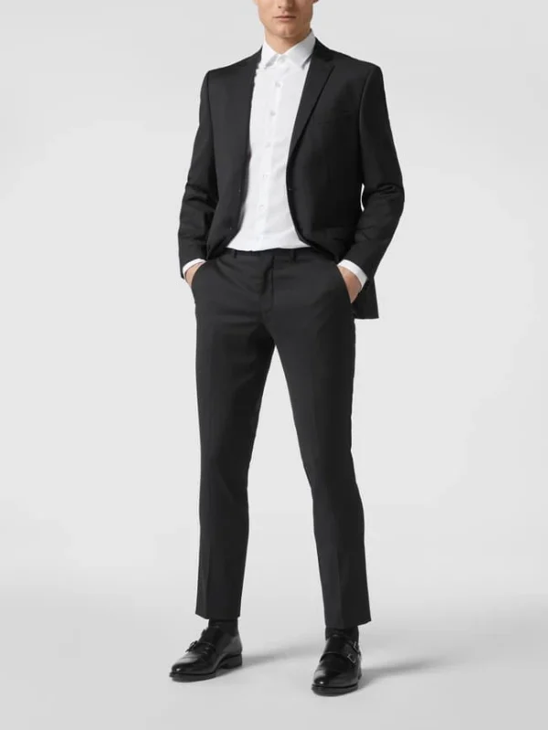 Bestpreis ? Selected Homme Slim Fit Anzughose Mit Stretch-Anteil – Schwarz ✔️ 1