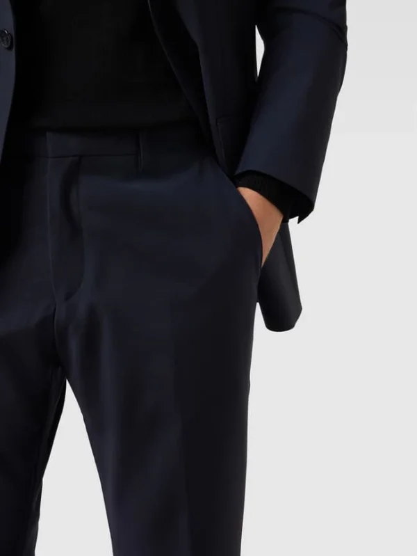 Bestpreis ⌛ BOSS Slim Fit Anzughose Mir Eingrifftaschen Modell ‘Genius’ – Marineblau ? 4