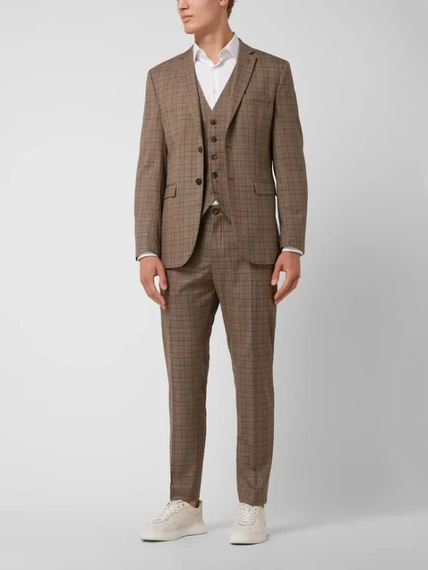 Top 10 ? Selected Homme Slim Fit Weste Mit Stretch-Anteil Modell ‘Logan’ – Mittelbraun ✔️ 1