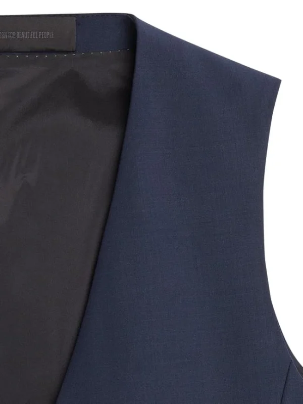 Aktion ? Drykorn Weste Mit Paspeltaschen Modell ‘Malmo’ – Marineblau ? 3