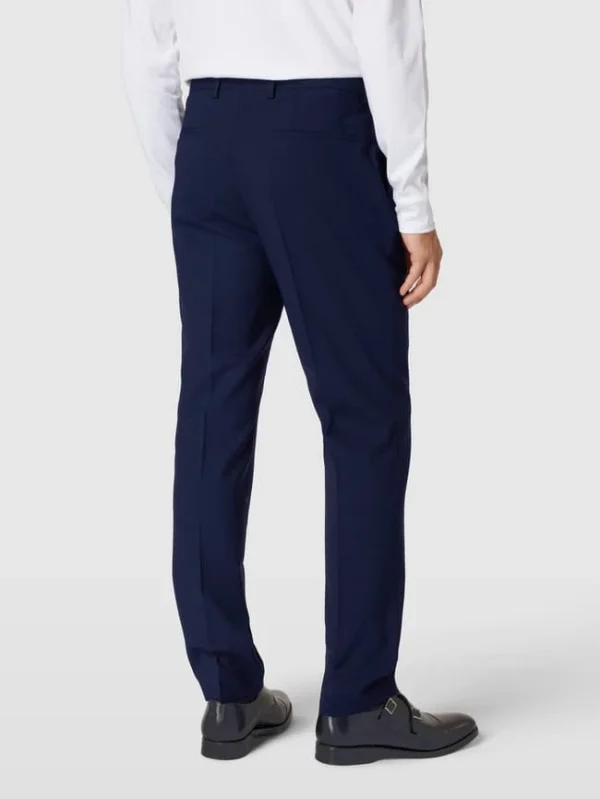 Coupon ? BOSS Regular Fit Anzughose Mit Eingrifftaschen Modell ‘Leon’ – Marineblau ? 6