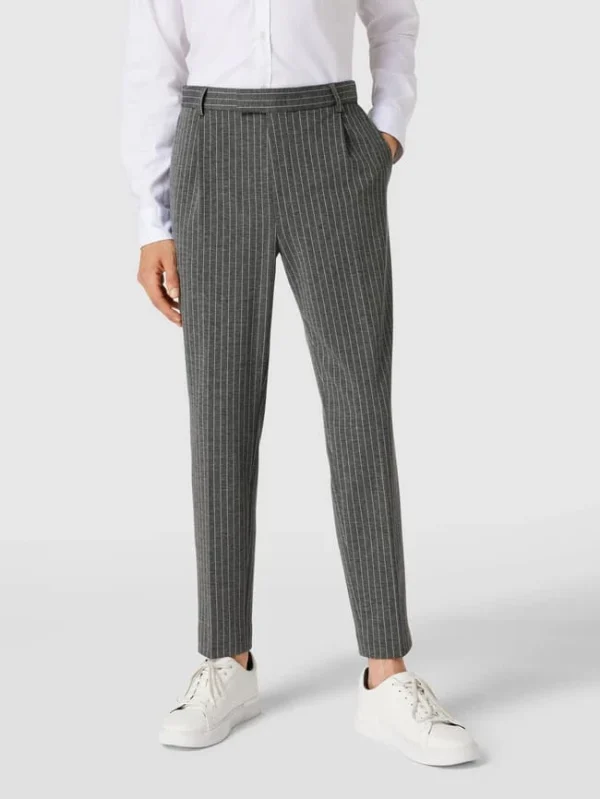 Auslauf ⌛ JOOP! Collection Bundfaltenhose Mit Nadelstreifen – Hellgrau ? 5