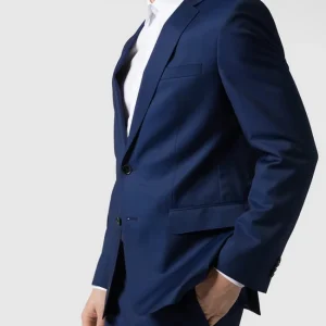 Schlussverkauf ? BOSS Slim Fit 2-Knopf-Sakko Aus Reiner Schurwolle – Royalblau ? 11