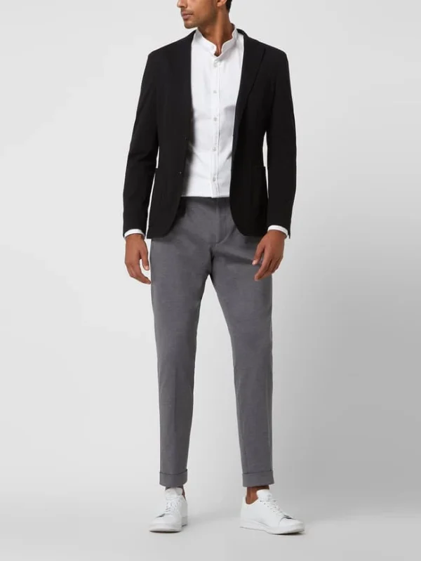 Schlussverkauf ? Baldessarini Slim Fit 2-Knopfsakko Mit Anstecknadel Modell ‘Seba’ – Schwarz ? 1