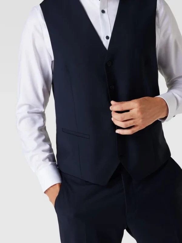 Bester Verkauf ? CG – Club Of Gents Weste Mit Leistentaschen Modell ‘Carlto’ – Royalblau ✔️ 4