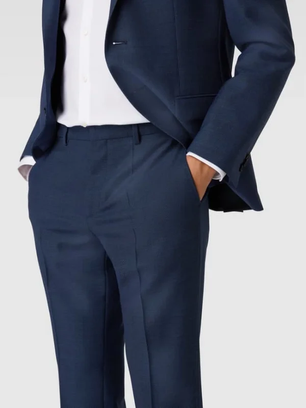 Auslauf ✨ HUGO Hose Mit Bügelfalten Modell ‘Hesten’ – Blau ? 4