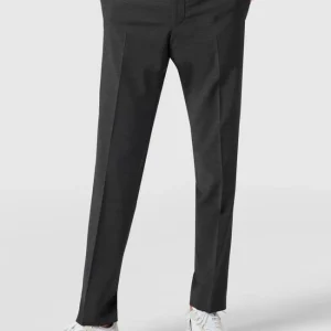 Rabatt ❤️ Strellson Slim Fit Anzughose Mit Bügelfalten ‘Flex Cross’ – Anthrazit ? 13