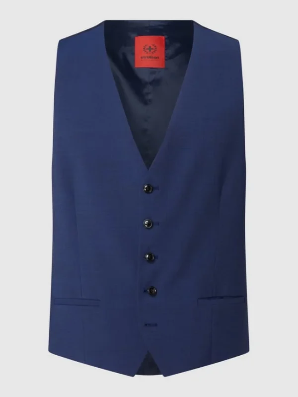 Bestes Angebot ❤️ Strellson Weste Mit Woll-Anteil Modell ‘Ves’ – Royalblau ? 3