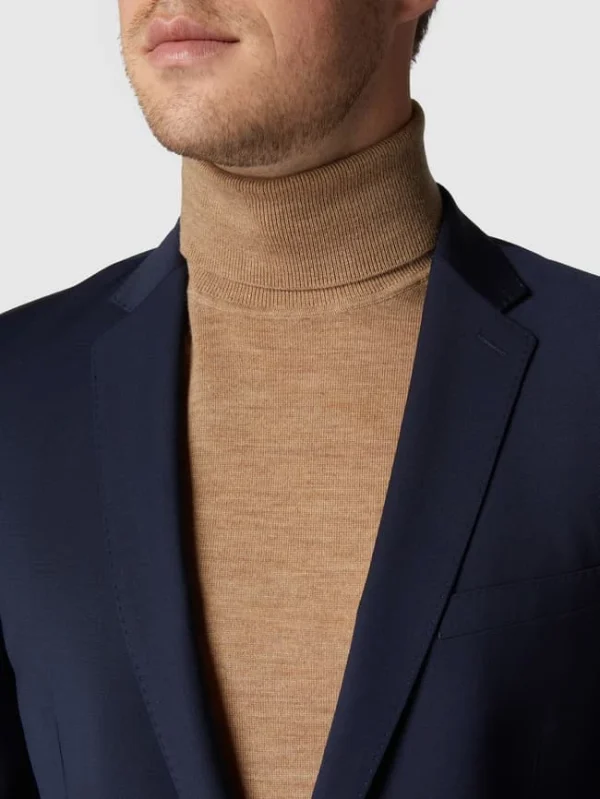 Rabatt ? Strellson Slim Fit 2-Knopf-Sakko Mit Fallendem Revers ‘Flex Cross’ – Marineblau ? 4