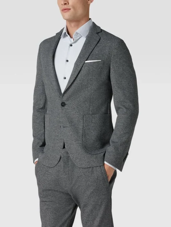 Rabatt ? Cinque Slim Fit 2-Knopf-Sakko Mit Strukturmuster Modell ‘CiUno’ – Blau ? 5