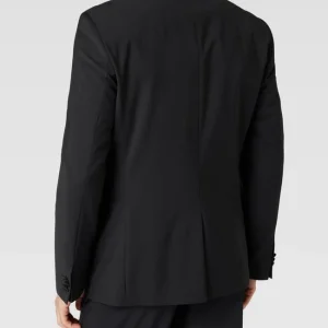 Auslauf ❤️ HUGO Slim Fit 1-Knopf-Sakko Mit Label-Stitching – Schwarz ✨ 15