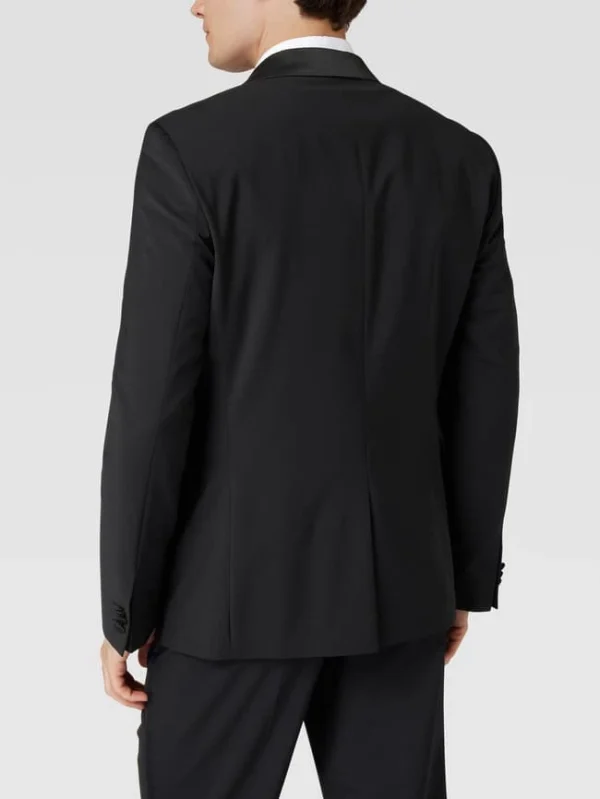 Auslauf ❤️ HUGO Slim Fit 1-Knopf-Sakko Mit Label-Stitching – Schwarz ✨ 6