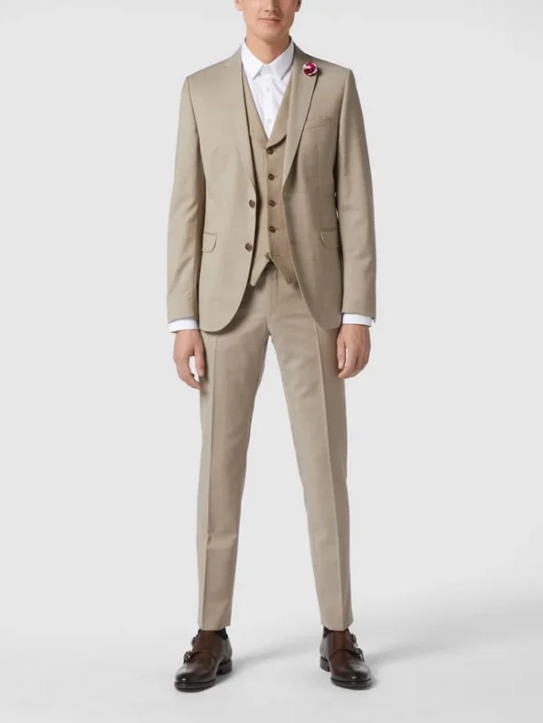 Angebote ? CG – Club Of Gents Weste Aus Reiner Schurwolle – YOUR OWN PARTY By CG – CLUB Of GENTS – Beige ? 1