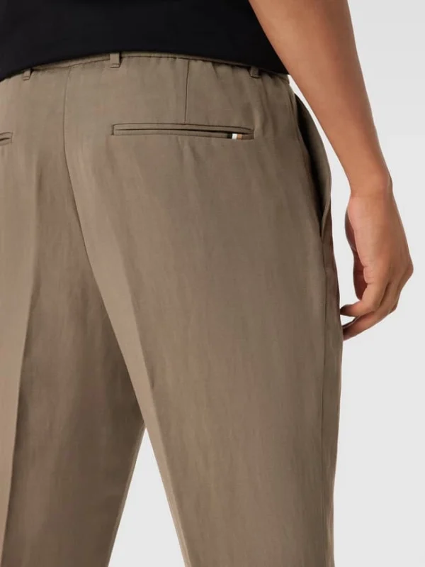 Bestes Angebot ? BOSS Hose Mit Label-Details Modell ‘Perin’ – Grün ✔️ 4