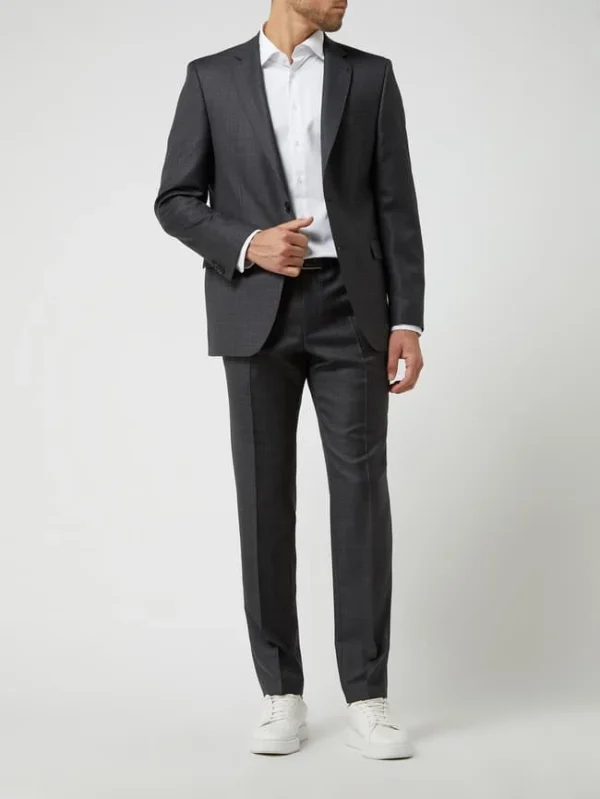 Neu ? DIGEL Modern Fit 2-Knopf-Sakko Aus Schurwolle Modell ‘Duncan’ – Anthrazit ? 1