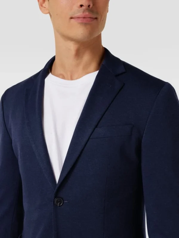 Auslauf ? JOOP! Collection 2-Knopf-Sakko Mit Brustleistentasche Modell ‘Dash’ – Marineblau ❤️ 4