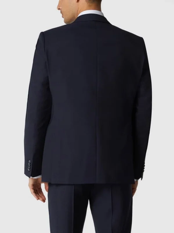 Auslauf ? Roy Robson Slim Fit 2-Knopf-Sakko Aus Schurwolle ‘Techno Suit’ – Marineblau ? 6