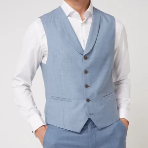 Brandneu ? CG – Club Of Gents Weste Aus Reiner Schurwolle – YOUR OWN PARTY By CG – CLUB Of GENTS – Hellblau ? 14