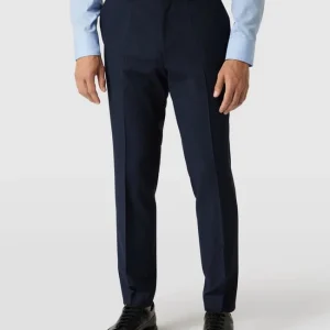 Budget ✨ HUGO Hose Mit Bügelfalten Modell ‘Hesten’ – Marineblau ? 13