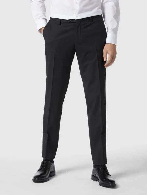 Am billigsten ? CG – Club Of Gents Slim Fit Anzughose Aus Schurwolle Modell ‘Cedric’ – Dunkelgrau ✔️ 5
