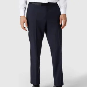Auslauf ? BOSS Slim Fit Anzughose Mit Kontraststreifen – Marineblau ? 13