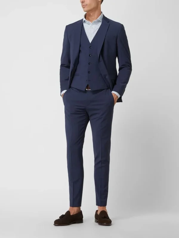 Brandneu ? Strellson Weste Mit Woll-Anteil Modell ‘Ves’ – Marineblau ? 1