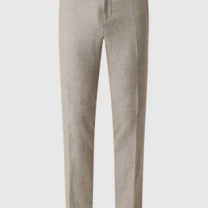 Blitzangebot ? Carl Gross Modern Fit Hose Aus Leinenmischung Modell ‘Tomte’ – Mittelbraun ? 9