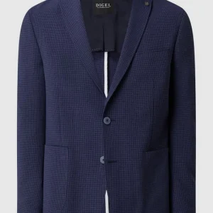 Bestes Angebot ? DIGEL Slim Fit 2-Knopf-Sakko Mit Hahnentritt-Dessin Modell ‘Kristo’ – Royalblau ? 10