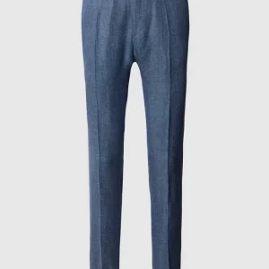 Budget ? CG – Club Of Gents Anzughose Mit Leinen – Blau ? 9