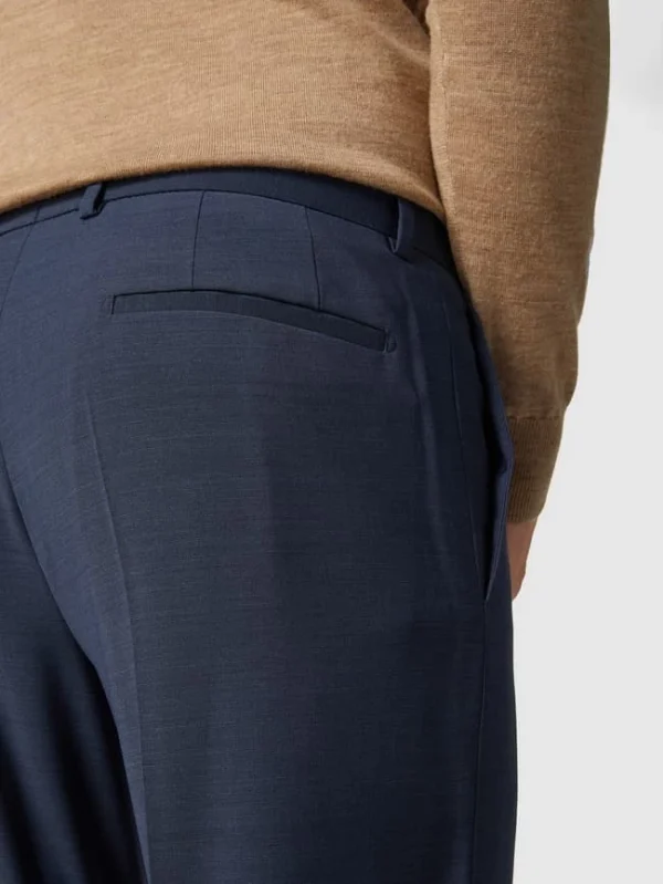 Schlussverkauf ? Strellson Slim Fit Anzughose Mit Bügelfalten ‘Flex Cross’ – Marineblau ? 4