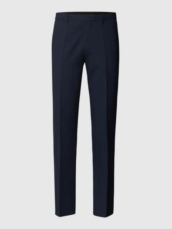 Budget ✨ HUGO Hose Mit Bügelfalten Modell ‘Hesten’ – Marineblau ? 3