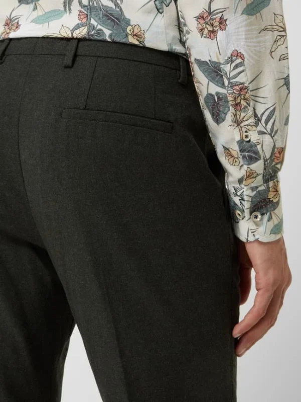 Besorgen ? Selected Homme Slim Fit Anzughose Mit Stretch-Anteil Modell ‘Adrian’ – Olivgrün ? 3