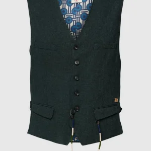 Bestes Angebot ? CG – Club Of Gents Weste Mit V-Ausschnitt Modell ‘Mason’ – Grün ? 9