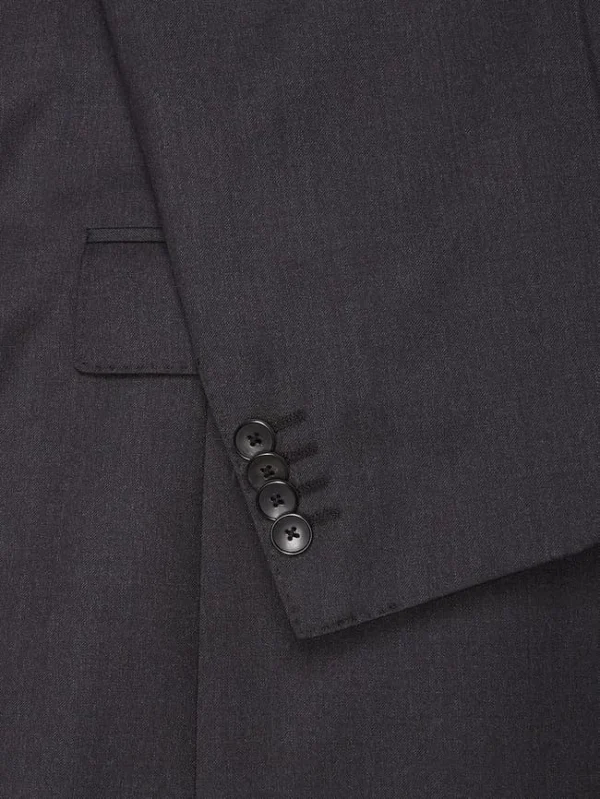 Neu ⌛ BOSS Slim Fit 2-Knopf-Sakko Aus Reiner Schurwolle – Dunkelgrau ? 3
