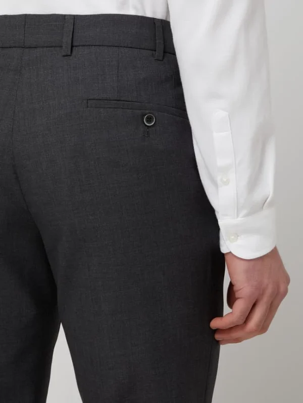 Billig ? Hiltl Regular Fit Anzughose Aus Schurwolle Modell ‘Piacenza’ – Anthrazit ? 4