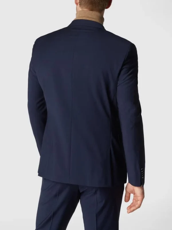 Rabatt ? Strellson Slim Fit 2-Knopf-Sakko Mit Fallendem Revers ‘Flex Cross’ – Marineblau ? 6