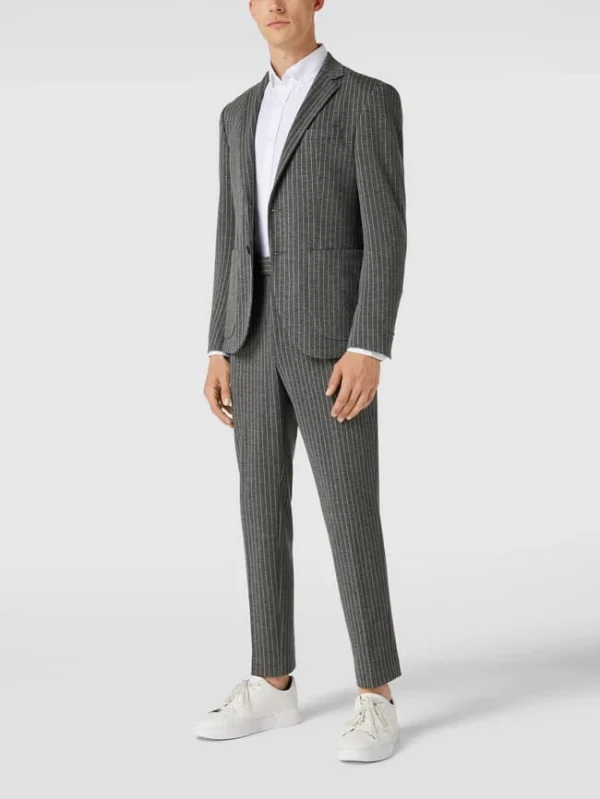 Auslauf ⌛ JOOP! Collection Bundfaltenhose Mit Nadelstreifen – Hellgrau ? 1