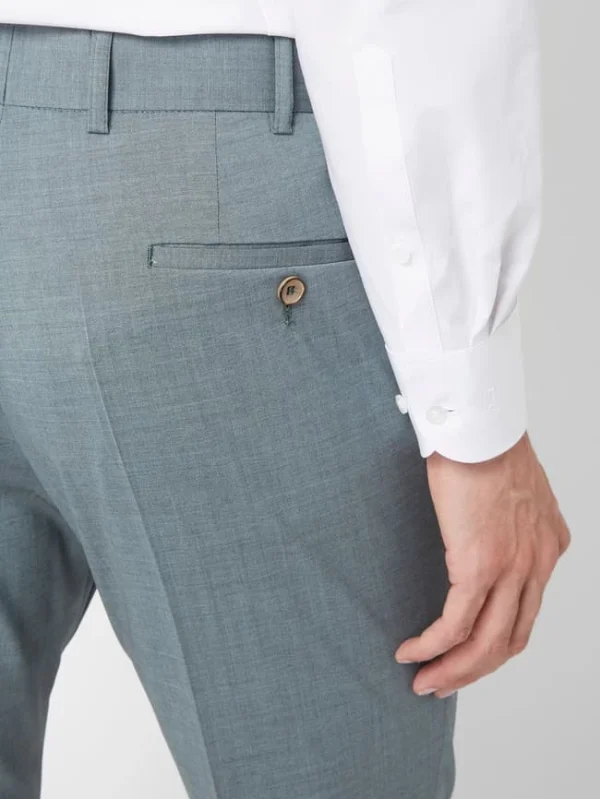 Budget ? Atelier Torino Slim Fit Anzughose Aus Schurwollmischung Modell ‘Cane’ – Grün ? 4