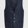 Aktion ? BOSS Weste Mit V-Ausschnitt Modell ‘Huge Vest’ – Marineblau ❤️ 19