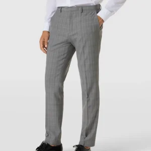 Angebote ? HUGO Hose Mit Glencheck-Muster Modell ‘Hesten’ – Hellgrau ? 13