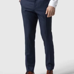 Bester Verkauf ? CG – Club Of Gents Slim Fit Anzug-Hose Aus Schurwolle – Blau ? 13
