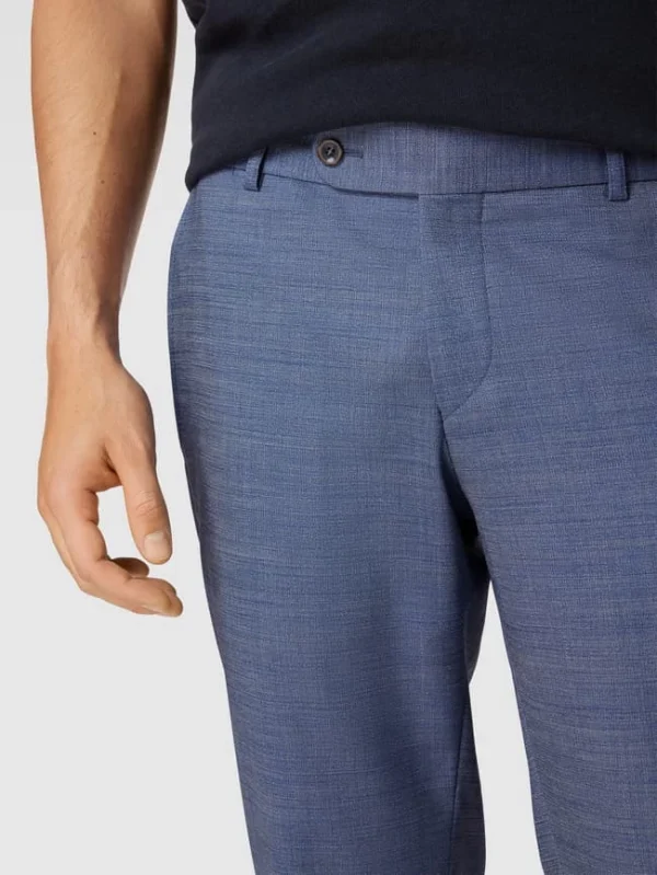 Brandneu ? Atelier Torino Anzughose Mit Strukturmuster – Blau ? 4
