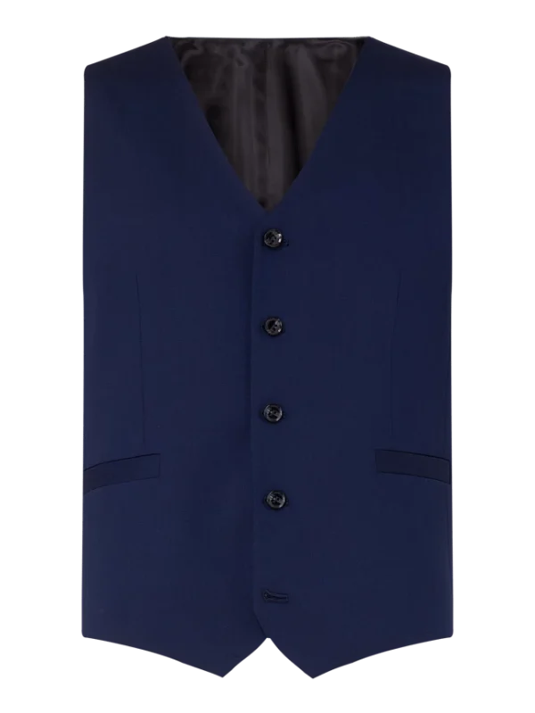 Bestpreis ? Tiger Of Sweden Slim Fit Weste Mit Stretch-Anteil Modell ‘Litt’ – Marineblau ? 1