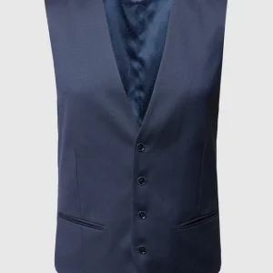Blitzangebot ? MCNEAL Slim Fit Weste Mit Webmuster – Marineblau ✨ 10
