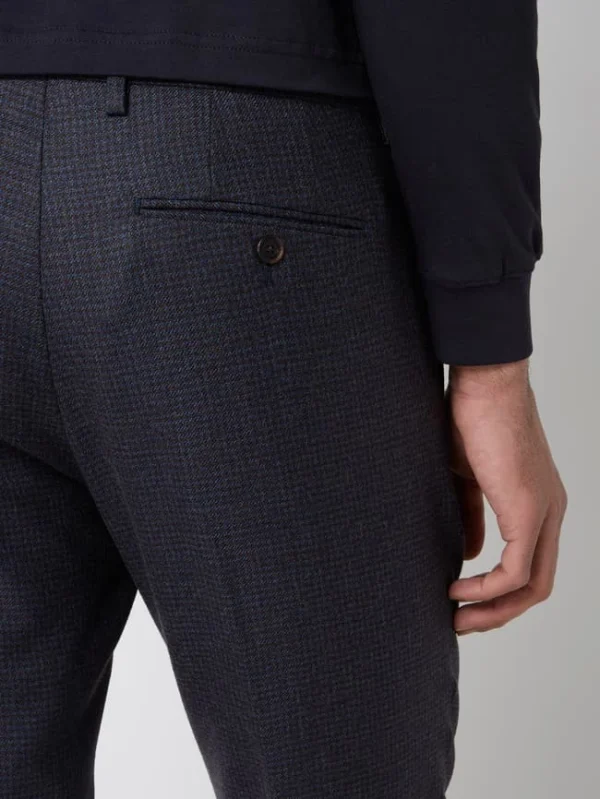 Am billigsten ? Matinique Regular Fit Anzughose Aus Wollmischung Modell ‘Las’ – Dunkelbraun ? 4