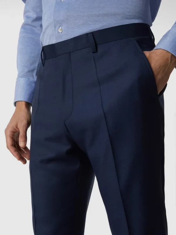 Brandneu ⌛ Roy Robson Slim Fit Anzughose Aus Merinowolle – Marineblau ? 4