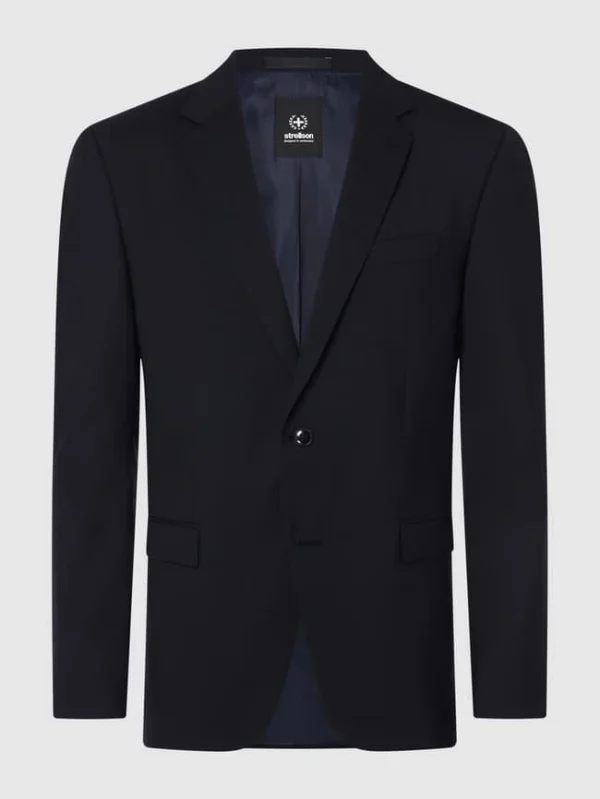 Budget ? Strellson 2-Knopf-Sakko Mit Pattentaschen Modell ‘Aiden’ – Blau ? 1