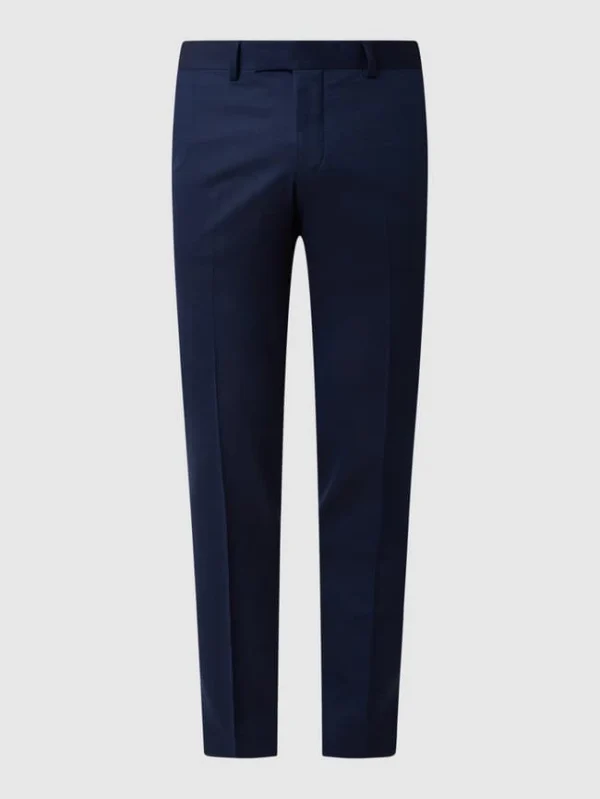 Bestpreis ? Tiger Of Sweden Slim Fit Anzughose Aus Woll-Elasthan-Mix Modell ‘Gordon’ – Royalblau ? 3